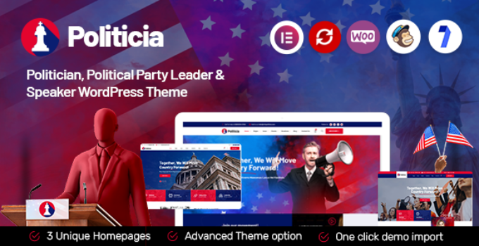 Politicia - Politician & Speaker WordPress Theme