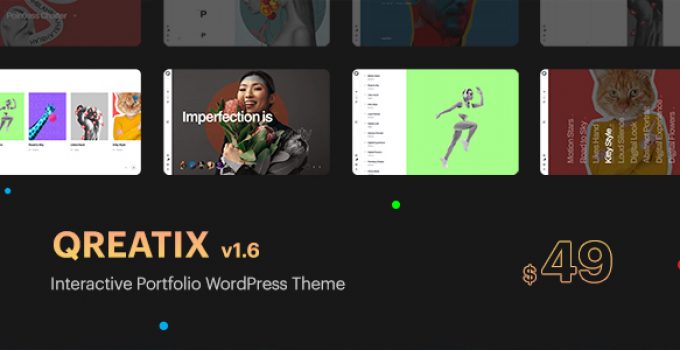 Qreatix – Interactive Portfolio WordPress Theme