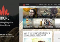 Throne - Personal Blog WordPress Theme