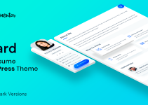 Vcard - CV Resume WordPress Theme