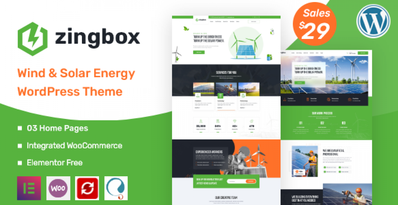 Zingbox Wind Solar Energy Wordpress Theme Wpnull24