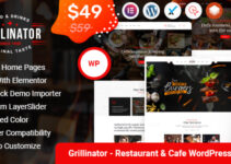 Grillinator - Food Restaurant Cafe Bar Grill & Bistro WordPress Theme