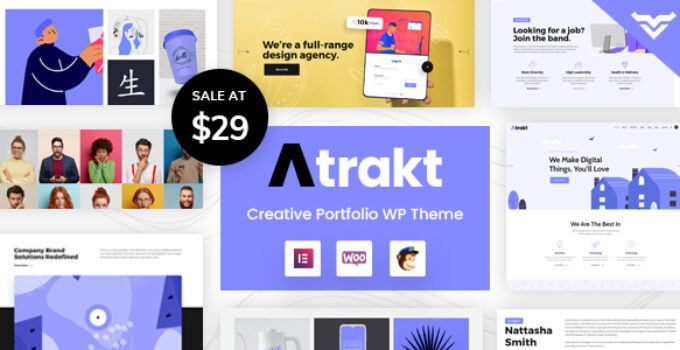Atrakt - Creative Portfolio WordPress Theme