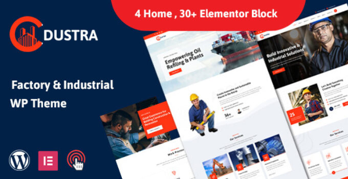 Dustra- Factory Industrial WordPress Theme