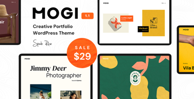 Mogi - A Creative Portfolio / Agency WordPress Theme