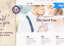 SheSaidYes - Engagement & Wedding WordPress Theme
