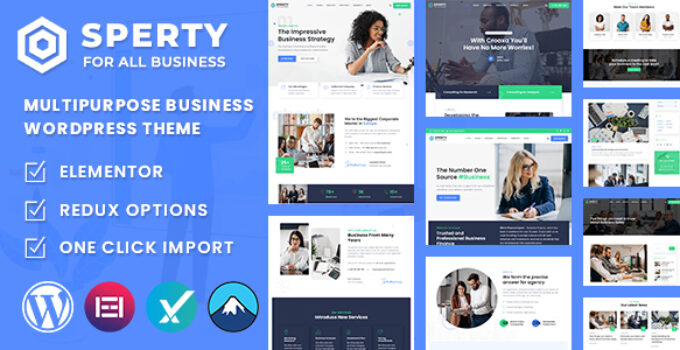 Sperty - Multipurpose Business WordPress Theme