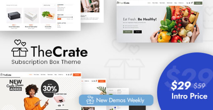 TheCrate - WooCommerce Subscription Box Theme