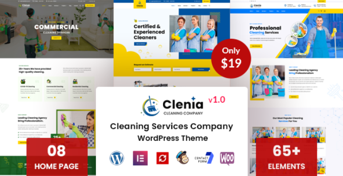 Clenia - Cleaning Services WordPress Theme