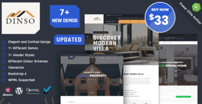 Dinso - Single Property & Apartment WordPress Theme