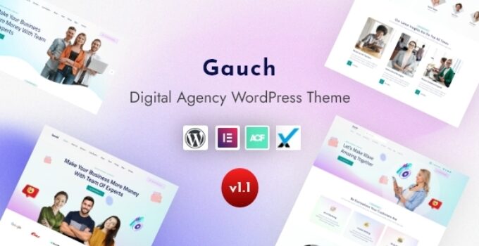 Gauch - Digital Agency WordPress Theme