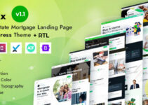 Levix - Real Estate Mortgage Landing WordPress Theme