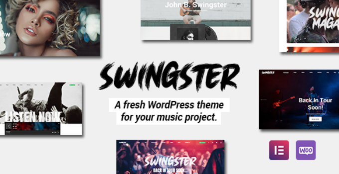 Swingster - Elementor Music WordPress Theme