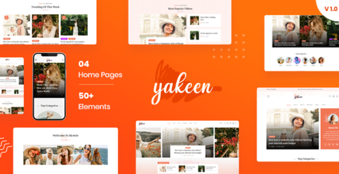 Yakeen - Lifestyle Blog WordPress Theme