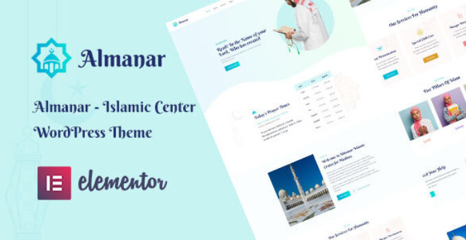 Almanar - Islamic Center WordPress Theme