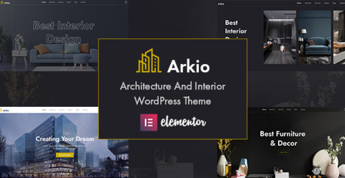 Arkio - Architecture & Interior WordPress Theme