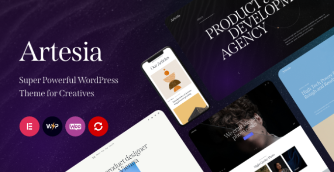 Artesia - WordPress Theme for Creatives