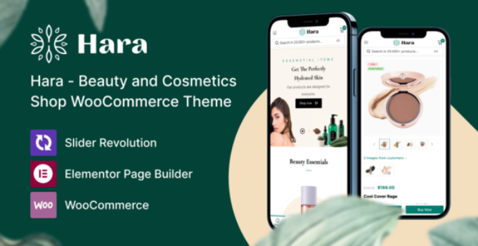 Hara - Beauty and Cosmetics Shop WooCommerce Theme