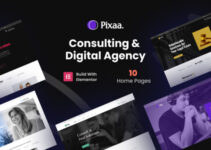 Pixaa - Consulting & Digital Agency WordPress Theme