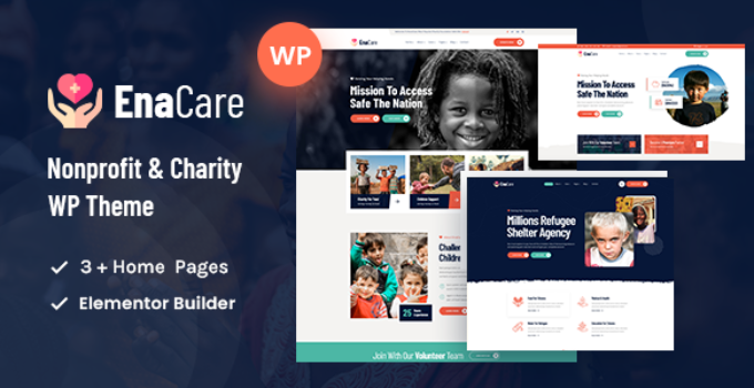 Enacare - NonProfit & Charity Foundation WordPress Theme