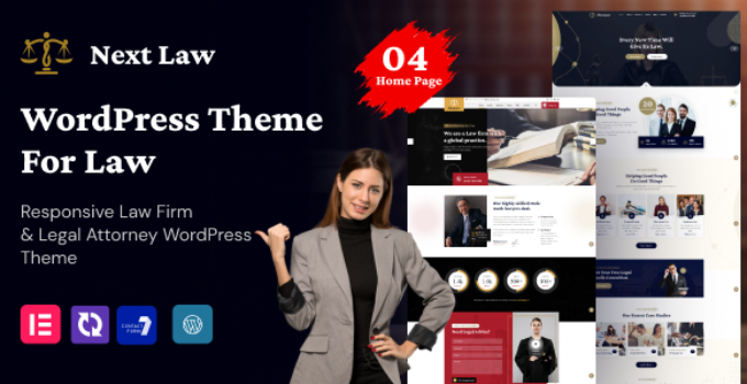 Nextlaw - Law, Lawyer & Attorney WordPress Theme