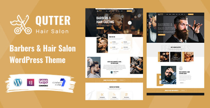 Qutter - Barber & Hair Salon WordPress Theme