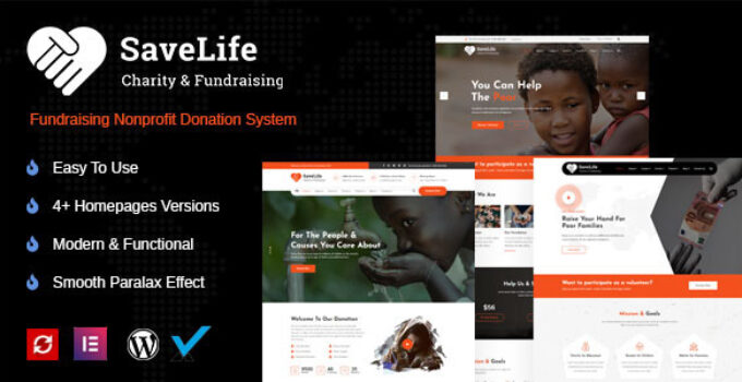 Savelife | Charity & Donation WordPress