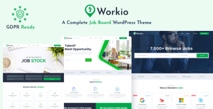 Workio – Job Board WordPress Theme