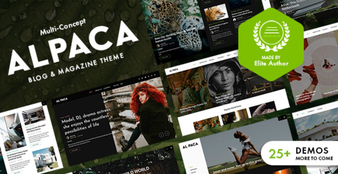 Alpaca - Blog & Magazine WordPress Theme