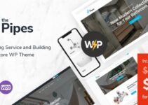 The Pipes - Plumbing Service and Building Tools Store WordPress Theme