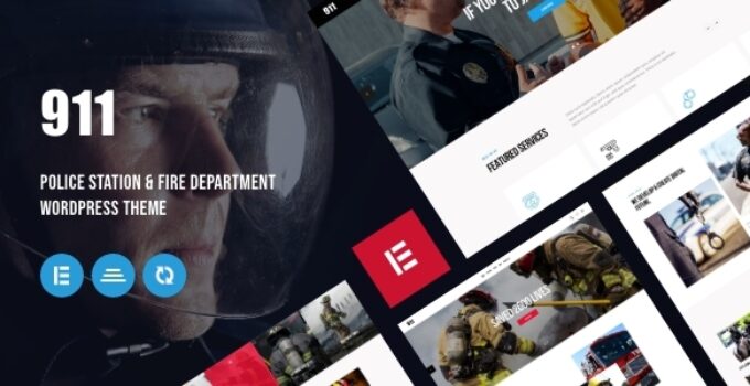 911 - Police Station & Fire Department WordPress Theme