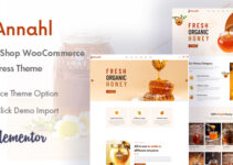 Annahl - Organic & Honey Shop WordPress Theme