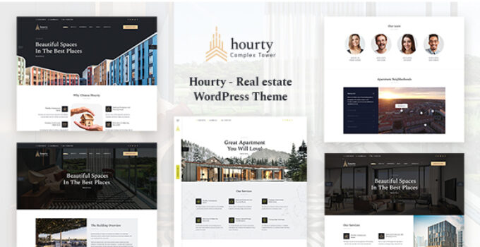 Hourty – Real Estate Classify WordPress Theme