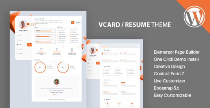 Kijat - CV & Resume WordPress Theme