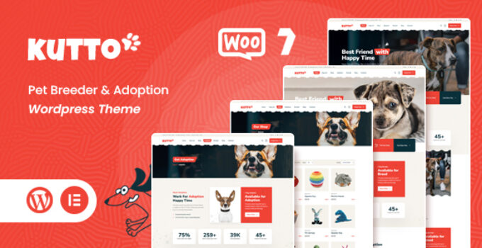Kutto - Pet Breeder & Adoption WordPress Theme