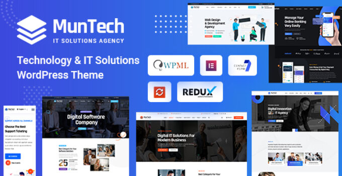 Muntech - Technology & IT Solutions WordPress Theme