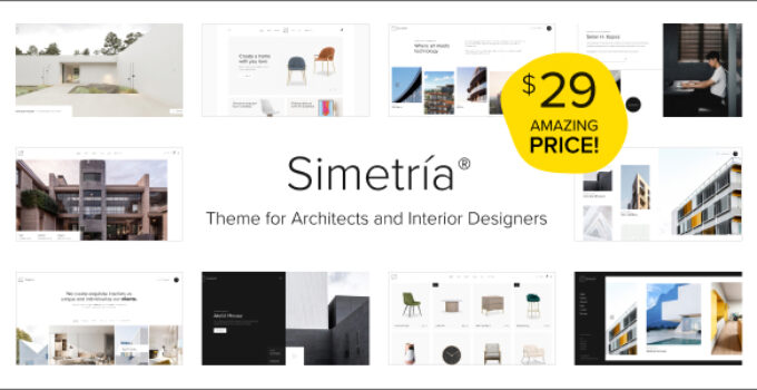 Simetria - Architecture & Interior WordPress Theme