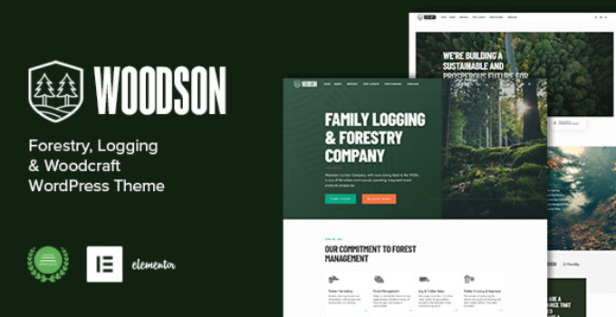 Woodson - Forestry & Logging WordPress Theme