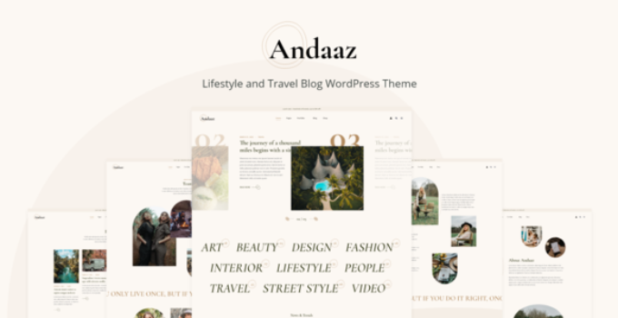 Andaaz - Lifestyle and Travel Blog WordPress Theme