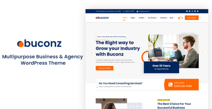 Buconz - Multipurpose Business WordPress Theme