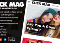 Click Mag - Viral WordPress News Magazine/Blog Theme