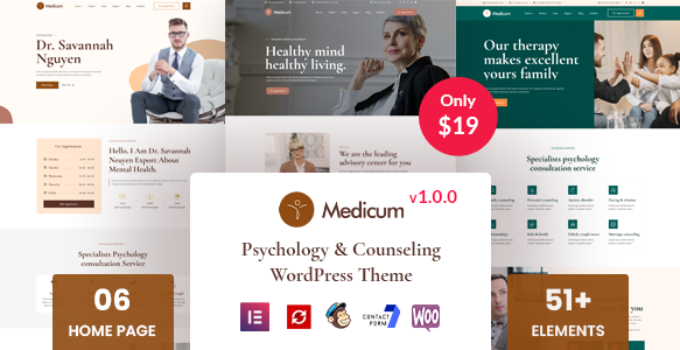 Medicum – Psychology & Counseling WordPress Theme