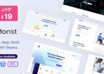 Monst - Saas Startup WordPress Theme