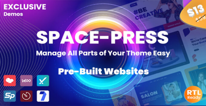 Spacepress - Creative Multi-Purpose WordPress Theme