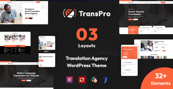 TransPro - Translation Agency WordPress Theme