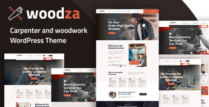 Woodza - Carpenter And Woodwork WordPress Theme