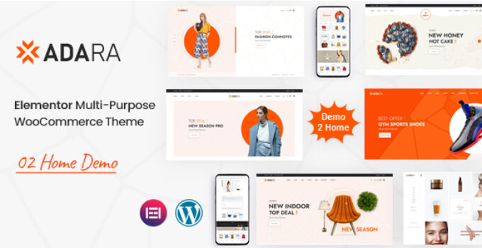 Adara - Elementor Multipurpose WooCommerce Theme