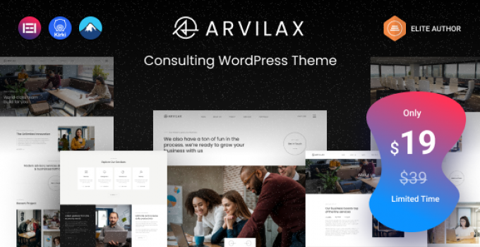 Arvilax - Business Consulting WordPress Theme