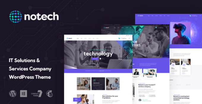 Notech - IT Solutions & Services WordPress Theme