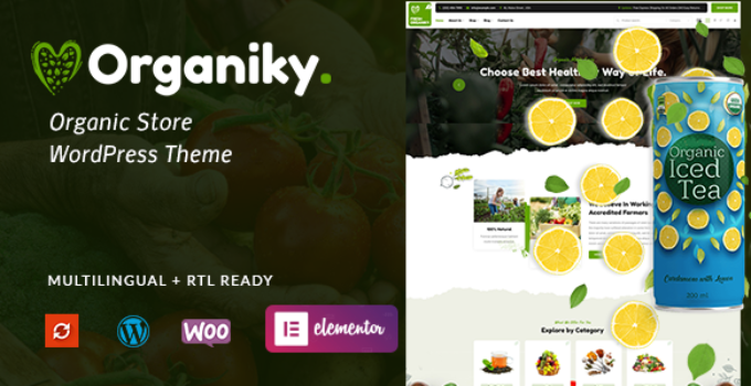 Organiky - Organic Food Store WordPressTheme